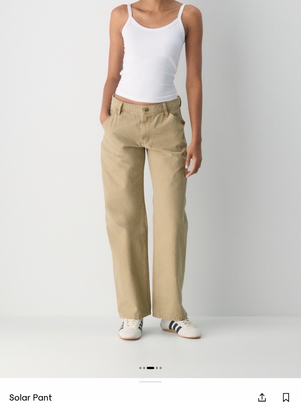 Aritzia Solar Pant in Khaki